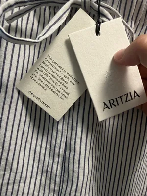 Aritzia The Lodge Pant Cruiselinen Striped Wide Leg XL NWT thumbnail 5