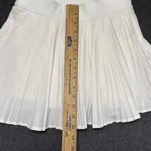 Lululemon Tiered Pleats Tennis Skirt Sz 4 White High Rise Skorts Athletic Shorts thumbnail 6