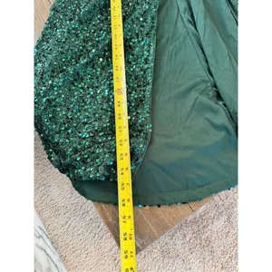 Faeriesty Green Sequin Mermaid‎ Dress with Side Slit Size XSmall thumbnail 12