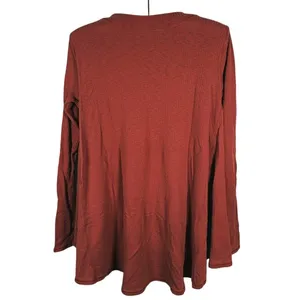 Lululemon Dare to Drape Oversized Long Sleeve Top Size S Rust Orange Casual Fall thumbnail 3