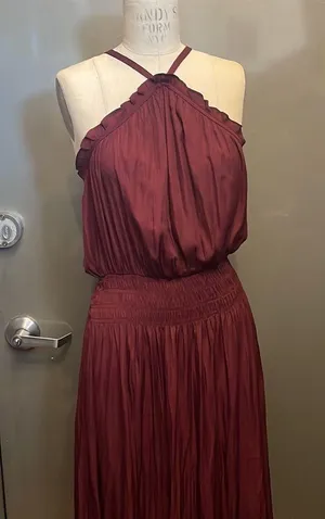 Fabrik Greta Smock Waist Halter Midi Dress M thumbnail 7