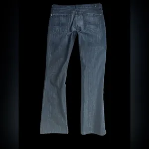 Vintage BLACK 7 for all mankind boot cut low rise denim jeans 30 x 32 Jeans thumbnail 2