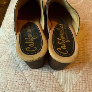 Black Leather Clogs Size 8 thumbnail 4