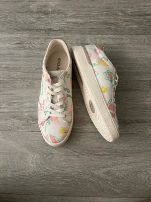 Coach clip low top floral sneaker - 10 thumbnail 2