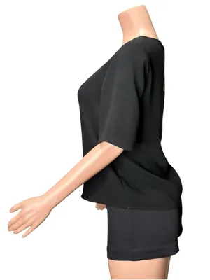 SÉZANE Sylla Blouse, Black, FR34/US2 thumbnail 4