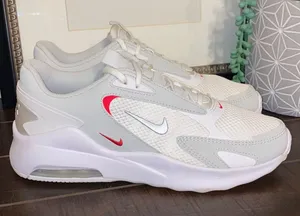 Nike Air Max Athletic Sneakers Bolt White Metallic Platinum Size 9 thumbnail 1