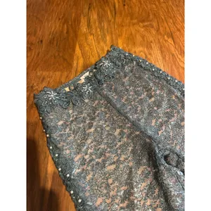 BOYS LIE Ocean Reverie x Yung Reaper Flare Pants STRETCHY Lace XS Teal GORGEOUS thumbnail 5