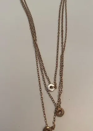 Gorjana 3 layer silver necklace thumbnail 6