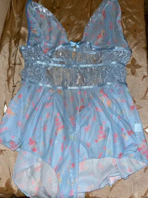 Fashion sexy lace V neck bow stitching flowers printed thumbnail 5