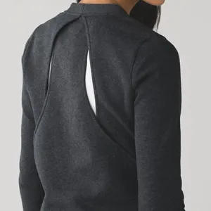 Lululemon Heathered Black Pullover Sweatshirt Top thumbnail 2