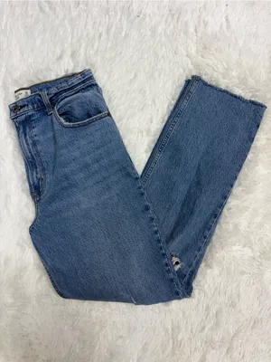Abercrombie & Fitch 90s Straight Jeans Size 30/10 Long Ultra High Rise thumbnail 3