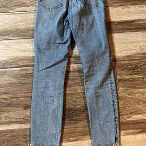 Zara blue straight denim jeans thumbnail 5