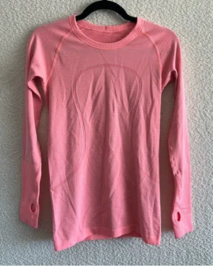 Lululemon‎ Women’s Pink Swiftly Tech Long Sleeve Size 6 thumbnail 1