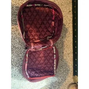 Vera Bradley Zip Around Cosmetic Bag Bohemian Blooms Pattern Travel Organizer thumbnail 3