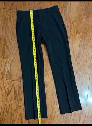 Nine West Black High waste/ wide leg pants - Size 8. Great pair of pants. Pockets on front & back. Gently warn & excellent condition. Mark on top is the iron over pockets, will wash out. Measurements approximately 16” waste x 11” rise x 39”. priced to sell at as is condition. None smoking home. Don’t like my price, make reasonable offer! thumbnail 8