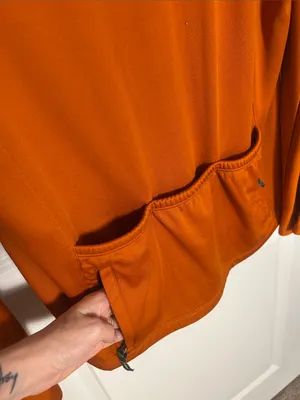 Women's Cycling Zip Jacket in Rust Orange Size L thumbnail 5