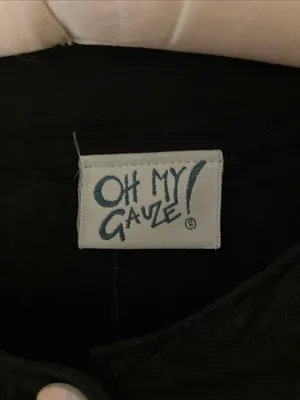 Oh My Gauze Black Oversized Button Down Shirt Size 2 Size M thumbnail 3