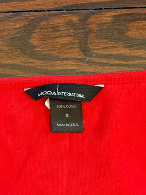 Moda Red Square Neck Sleeveless Top  thumbnail 6