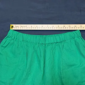 Commense Oversized Linen Tied Two Piece Pants Set in Green Size Small thumbnail 5