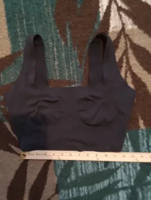 Skims Square Scoop Longline Bralette Seamless Onyx Black Womens Large thumbnail 9