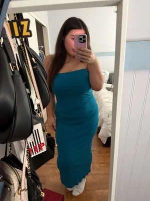 Amazon PRETTYGARDEN Ribbed Maxi Bodycon Strapless Dress thumbnail 4