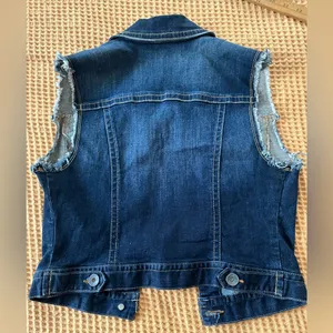 Sneak Peek Denim Vest Blue thumbnail 5