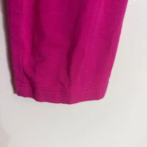 Lauren Ralph Lauren Pink Surplice Ruched V-Neck 3/4 Sleeve Top Large thumbnail 2
