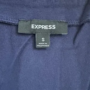 Express Tank Top Womens Small Navy Blue Excellent Studded‎ V-Neck Sleeveless thumbnail 4