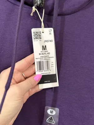 Purple adidas hoodie thumbnail 2