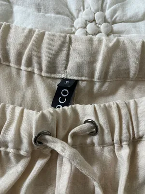Linen Pants Tan Size M thumbnail 3