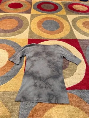 Michael Stars Vintage Y2K Style Tee Shirt Tie Dye Floral 100% Supima One Size thumbnail 4