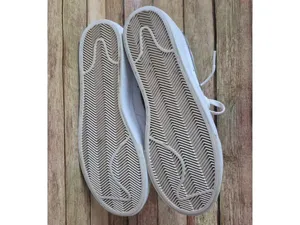 Nike Blazer Low Platform Womens 10 White Metallic Silver Iridescent DQ7654-100 thumbnail 10