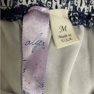 Alya Blue Geo-print Striped Column Skirt size Medium thumbnail 5