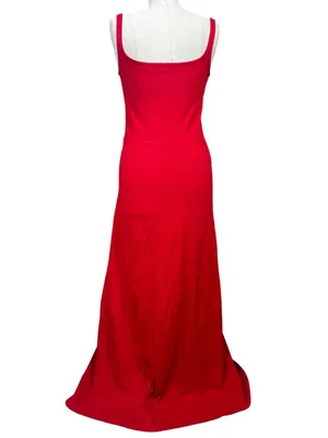 Marcella NYC Marvin European Ponte Tank Maxi Dress Red Size Small Quiet Luxury thumbnail 5