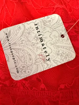 NWT Free People Intimately Lacey Essential Cami Red Lace Coquette Y2K Small thumbnail 9