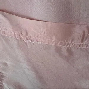 Vintage 100% Silk Blouse Button Down‎ Light Pink Sz Medium 90's Shoulder Pads thumbnail 9
