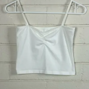 Brandy Melville White Cropped Tank one size thumbnail 4