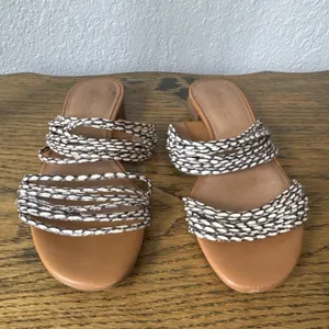 Madewell Snake Embossed Strappy Flat Slide Sandal Women’s Size 7 Casual Summer thumbnail 4