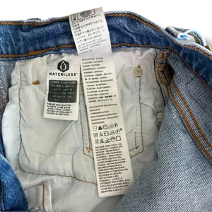 Levi’s 501 button fly distressed cutoff denim shorts size 24 thumbnail 6