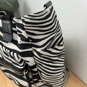 Marc Jacobs Black and White Zebra Print Travel diaper bag, tote Beach Bag thumbnail 9