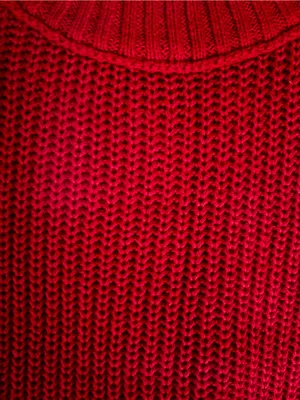 wild fable Red Ribbed Crewneck Sweater thumbnail 3