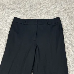 J McLaughlin Pants Womens 4 Black Straight Leg Stretch Ponte Ankle Slits Career thumbnail 2
