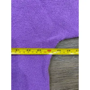 Free People Oversized Turtleneck Sweater Purple Ribbed Knit Small thumbnail 5
