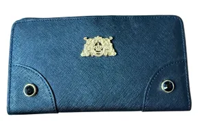 Juicy Couture Women's Black Continental Envelope Wallet Saffiano Leather 8.5x4 thumbnail 1