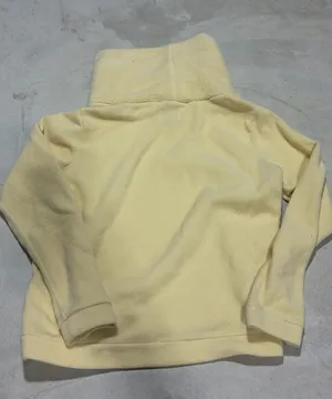 Dudley Stephens Cozy Women's butter yellow Pullover Sweater fleece large thumbnail 1