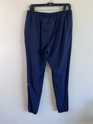 Fabletics Women's All Day Jogger Mid Rise Sweat Wicking Zip Pockets Deep Navy thumbnail 5