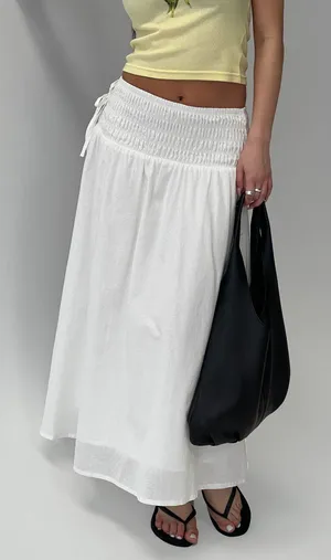 Princess Polly Skirt White Maxi thumbnail 1
