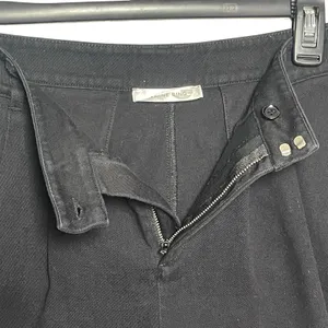 ANINE BING Women’s Woven Pleated Black Trouser Short size large thumbnail 4