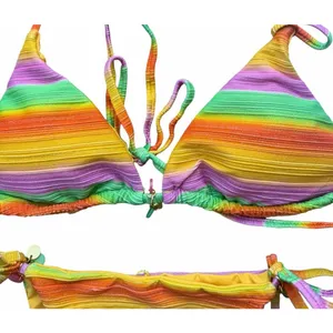 NEW Dippin Daisy’s Palm Triangle Bikini Top & Bindi Cheeky Bottom SET Shimmer thumbnail 9