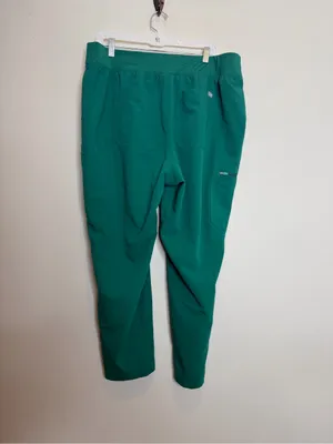 FIGS Yola High Rise Scrub Pants Womens 3XL Petite Green Straight Leg Cargo thumbnail 2